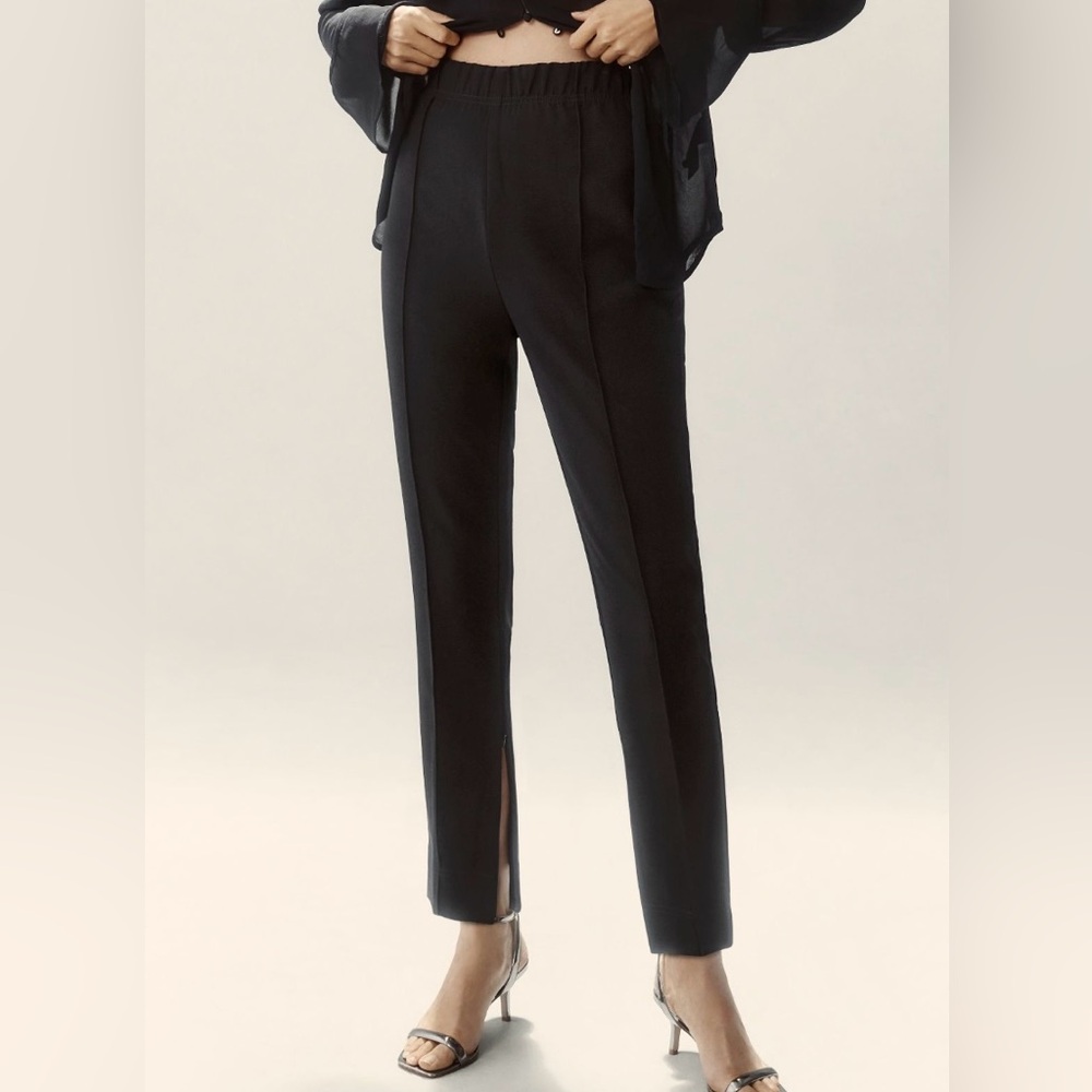 Anthropologie Black Legging Trousers Medium NWT